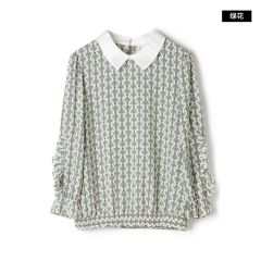 9魅KA0F0002淑女气质通勤舒适好搭九分袖雪纺衫女2021 M